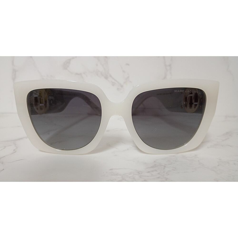 MARC JACOBS MARC 687/S Square Ivory Sunglasses w/ Case - EUC